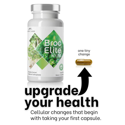 BrocElite Plus by Mara Labs – Stabilized Sulforaphane Broccoli Supplement, Glyphosate-Free, 60 Veg Capsules