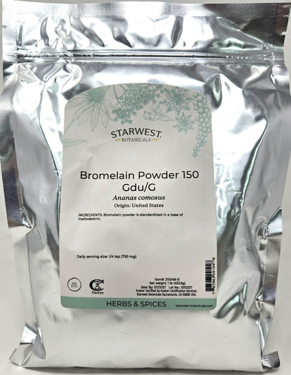 Bromelain Powder 150gdu - Ananas comosus, 1 lb | Starwest Botanicals