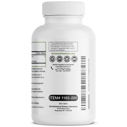 Bronson Bilberry Extra Strength - Eye Health Support (200 Veggie Caps)
