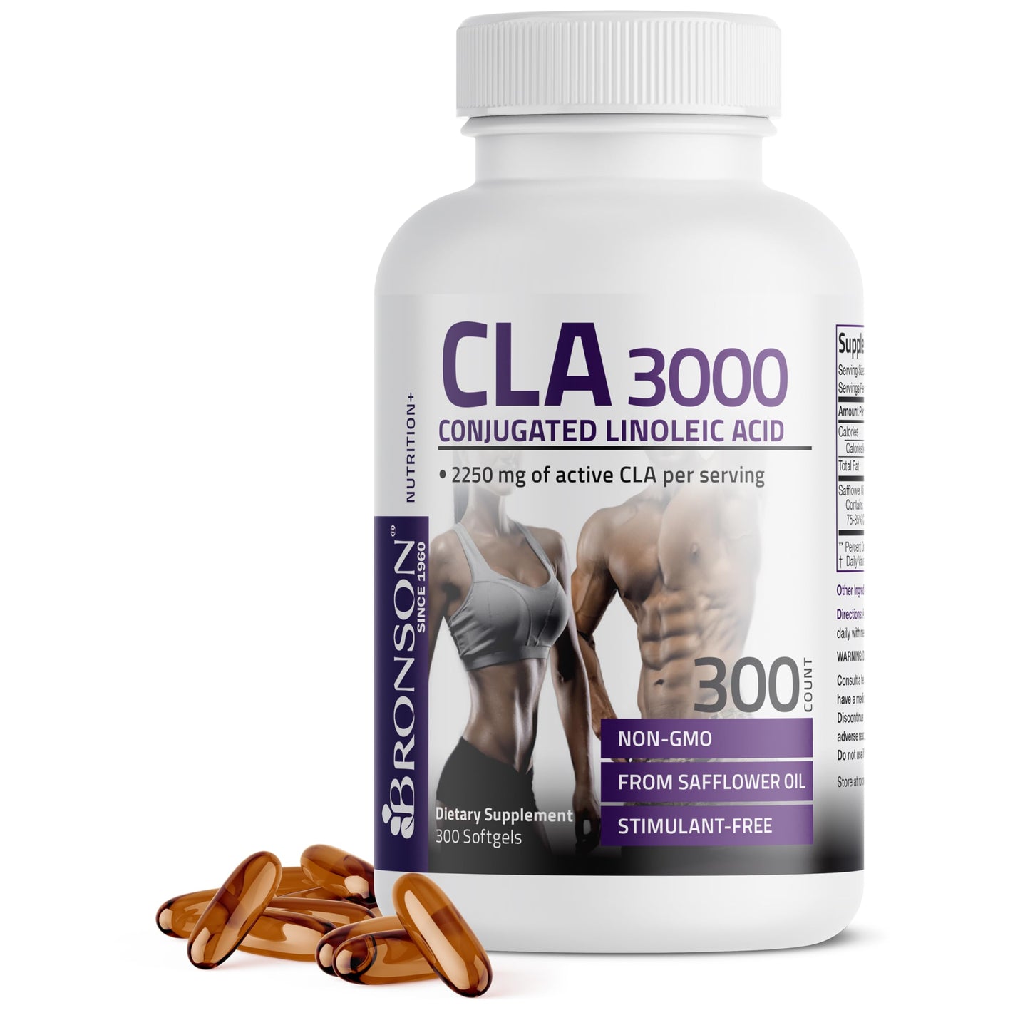 Bronson CLA 3000 Extra High Potency – 2250 mg CLA per Serving