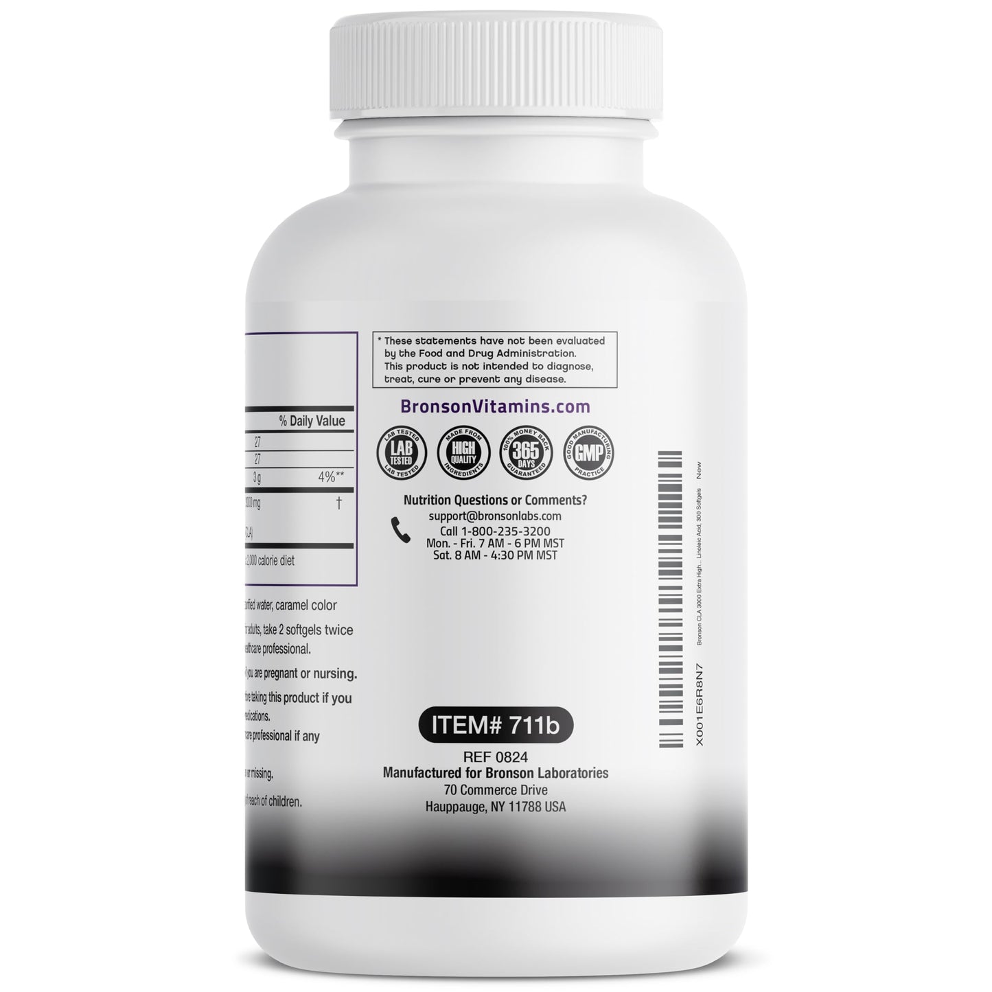 Bronson CLA 3000 Extra High Potency – 2250 mg CLA per Serving