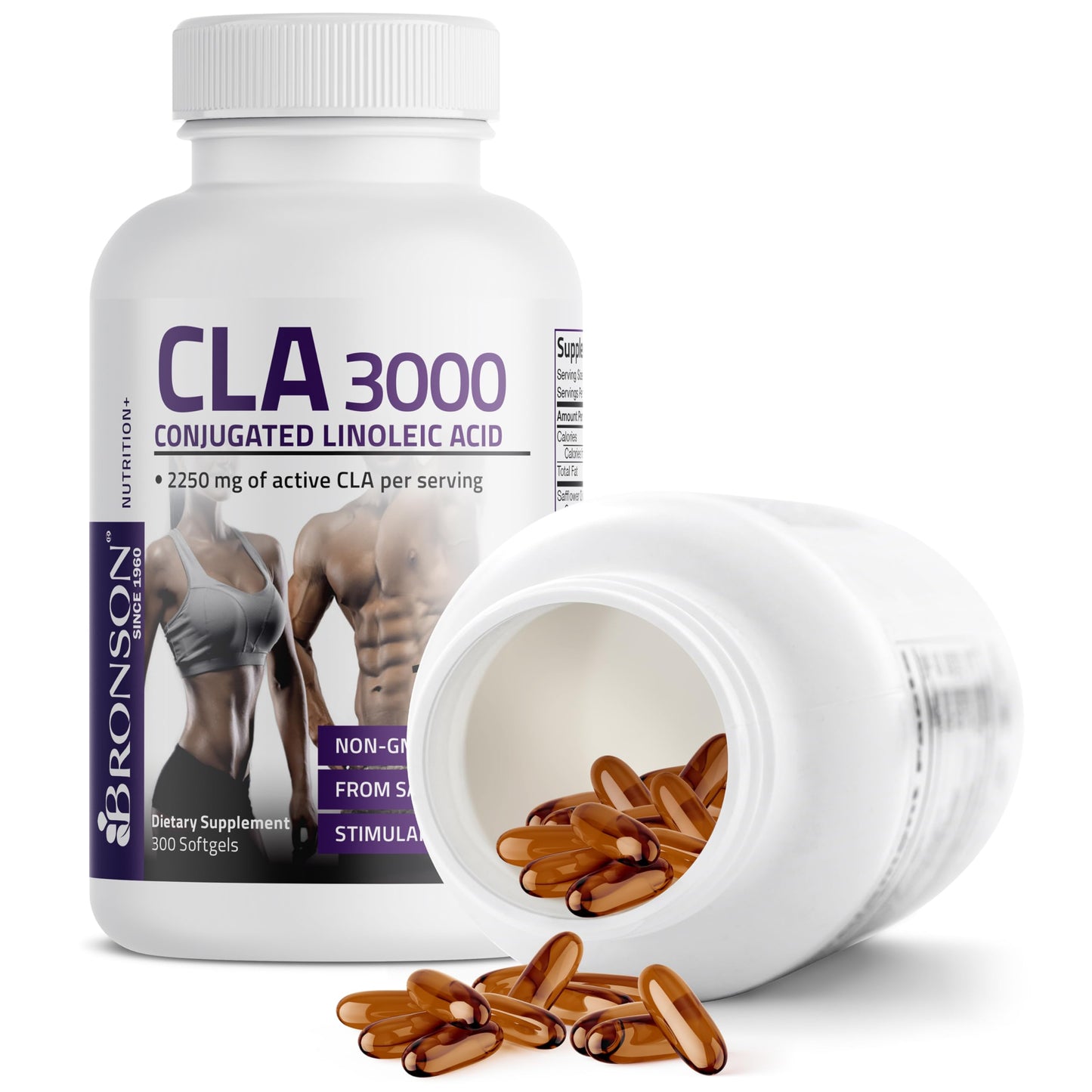 Bronson CLA 3000 Extra High Potency – 2250 mg CLA per Serving