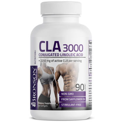 Bronson CLA 3000 – Extra High Potency, 90 Softgels