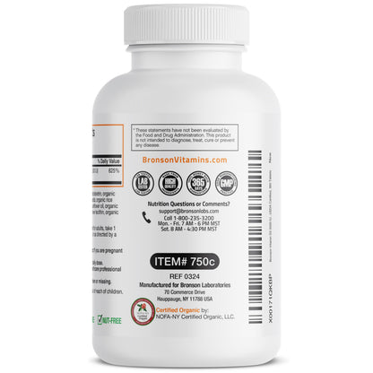 Bronson Vitamin D3 5,000 IU Organic High Potency Non-GMO | 360 Tablets
