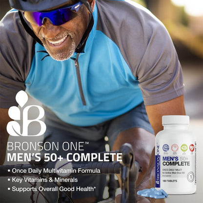 Bronson ONE Daily Men's 50+ Complete Multivitamin & Multimineral – 90 Tablets