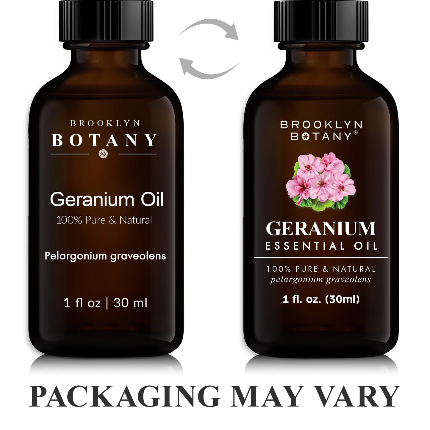 Brooklyn Botany Geranium Essential Oil – 100% Pure & Natural, Premium Grade, 1 Fl Oz