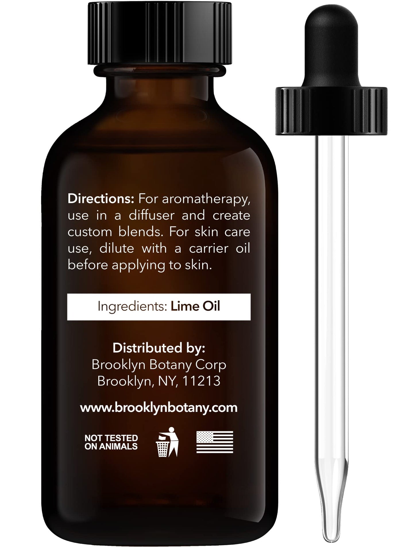Brooklyn Botany Lime Essential Oil – 100% Pure & Natural, Premium Grade, 1 Fl Oz