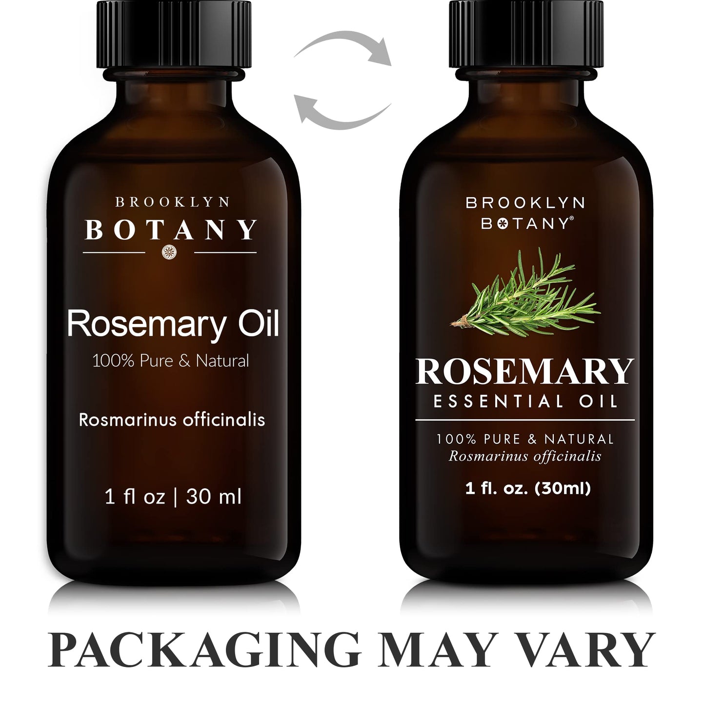 Brooklyn Botany Rosemary Essential Oil - 100% Pure, Premium Grade, 1 Fl Oz