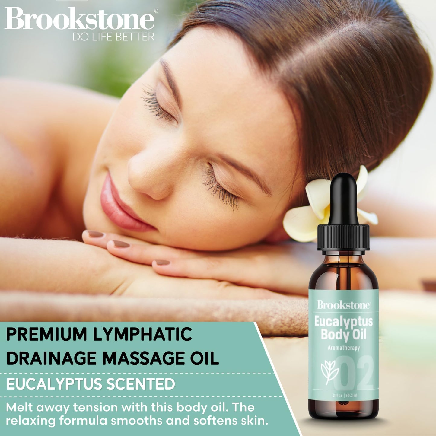 Pink Sky Brookstone Lymphatic Drainage Massage Kit | Wood Massager & Lymphatic Oil