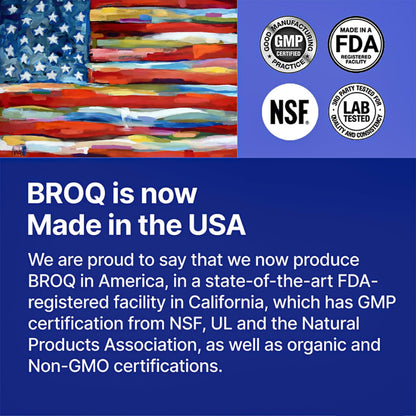 BROQ 2X Sulforaphane for Inflammation, Immunity & Detox | NRF2 Longevity & Cellular Defense – 3rd-Party Tested
