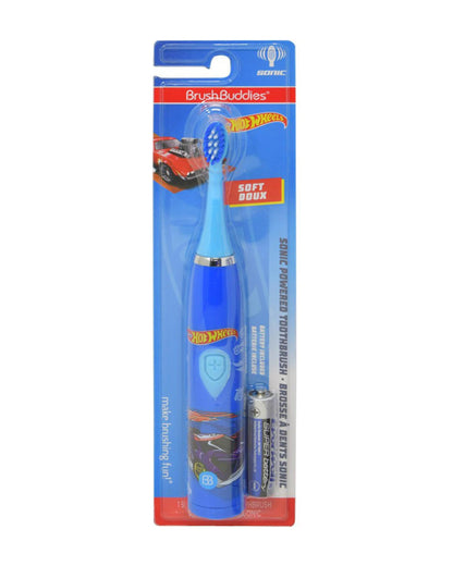 Brush Buddies Hot Wheels Sonic Powered Kids Toothbrush – Blue