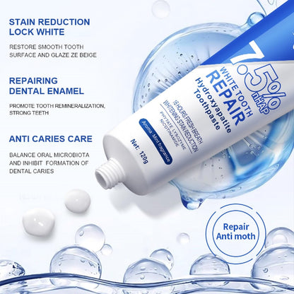 Hydroxyapatite Toothpaste 7.5% for Enamel Protection & Tooth Strengthening – Fluoride-Free, Gentle Mint