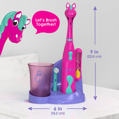 Brusheez Kids' Electric Toothbrush Set (Ages 3+) – Safe, Gentle Bristles