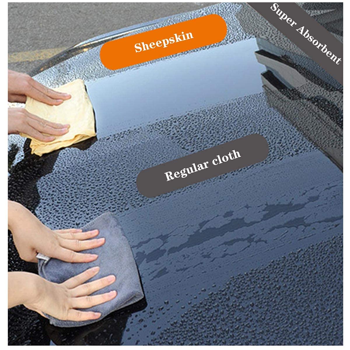 BSHELL Chamois Cloth 7x6 in (Pack of 5) - Natural Leather Cleaning Cloths for Glasses, Jewelry, Cameras