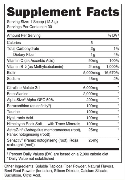 Bucked Up Babe Pre-Workout for Women – Fruit Punch | 30 Servings | 13 oz
