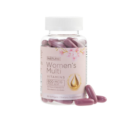 Built By Nature Vitamins for Women – Complete Daily Multivitamin with Iron & Calcium