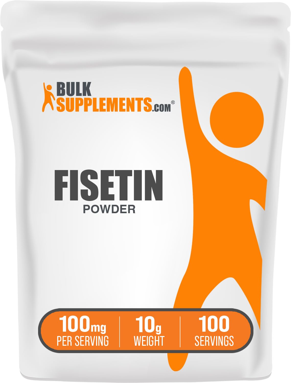 BulkSupplements Fisetin Powder – 100mg per Serving, Gluten Free, 10g