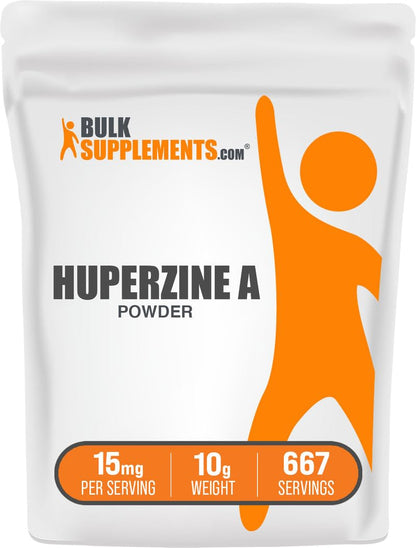 BulkSupplements Huperzine A Powder – Gluten Free, 15 mg/Serving, 10 g