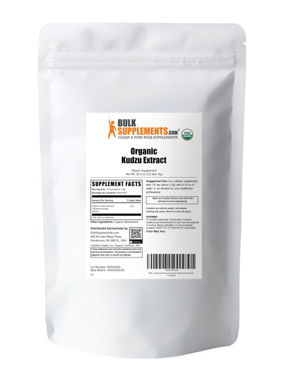 BulkSupplements.com Organic Kudzu Root Extract Powder – Kudzu Root Herbal Supplement, Gluten Free, 1kg (Pack of 1)