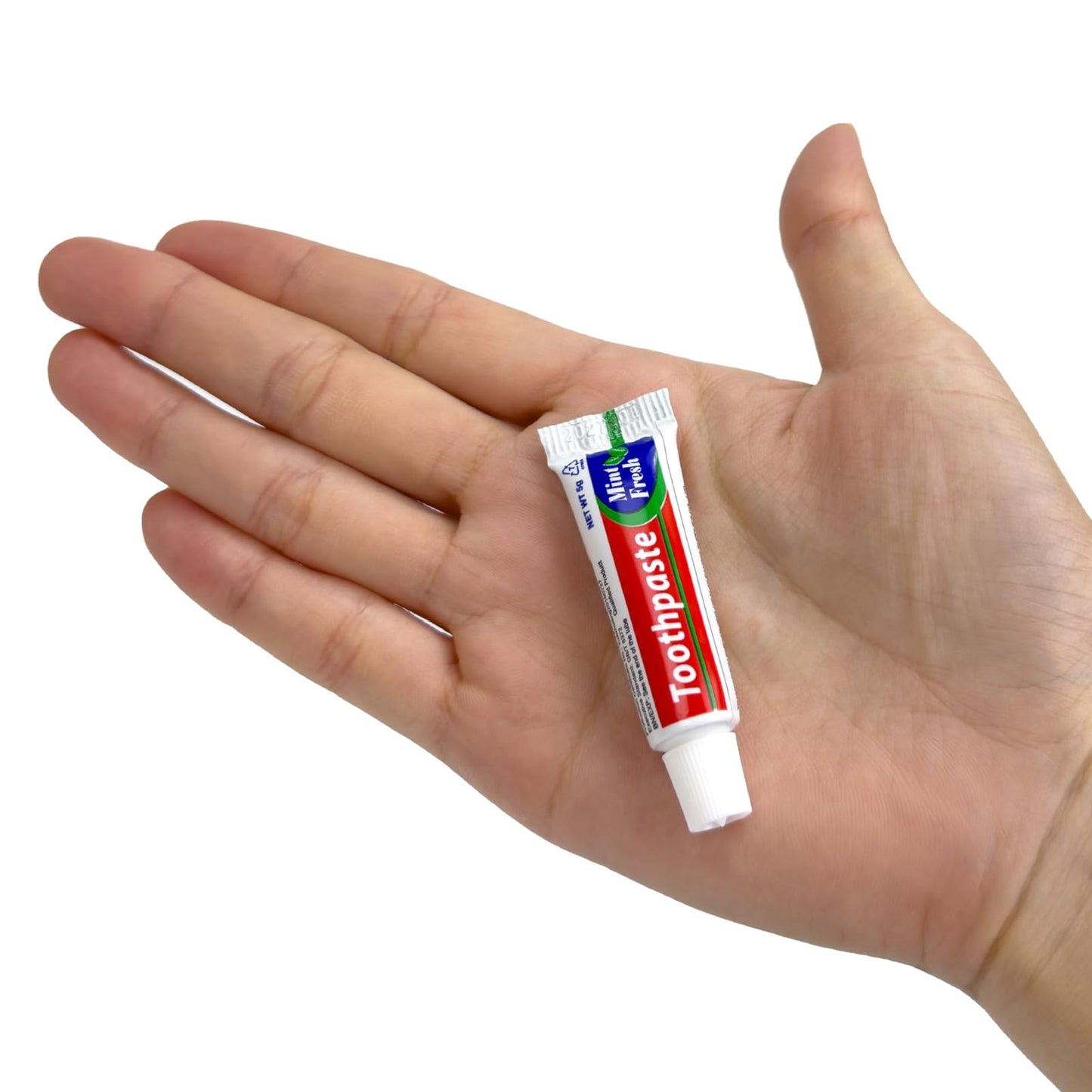 200 Pcs Bulk Travel Size Toothpaste – 0.176 oz Mint Mini, Single-Use for Hotels & Guests