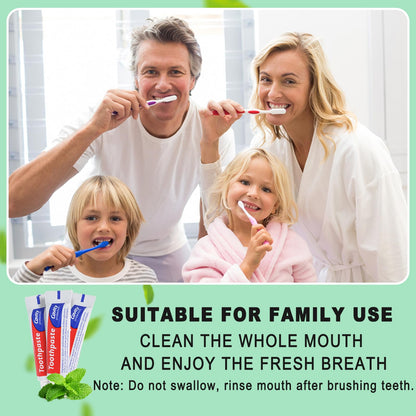HAIFOTRVA 30 Tubes Bulk Travel Size Toothpaste – 0.176 oz Mint Mini Tubes for Hotels, Guests & Charities