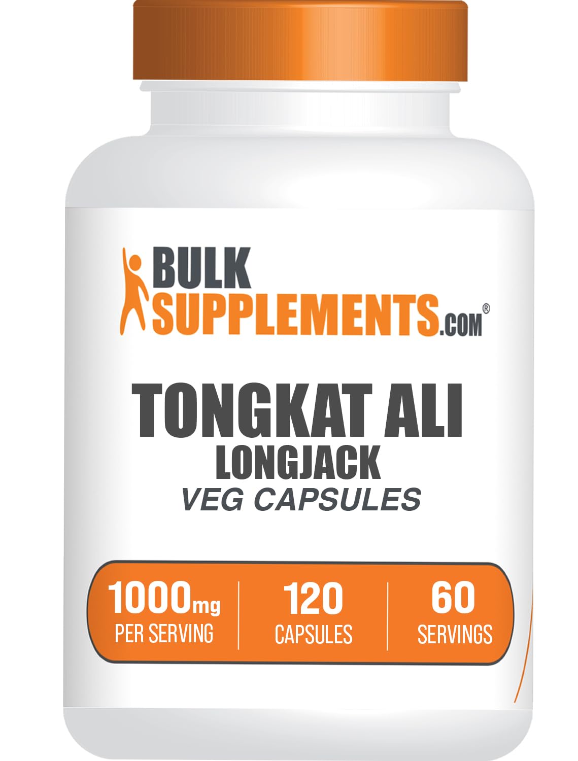 Tongkat Ali Extract Capsules | Longjack Extract Vegan Friendly 120 Veg Capsules | BulkSupplements