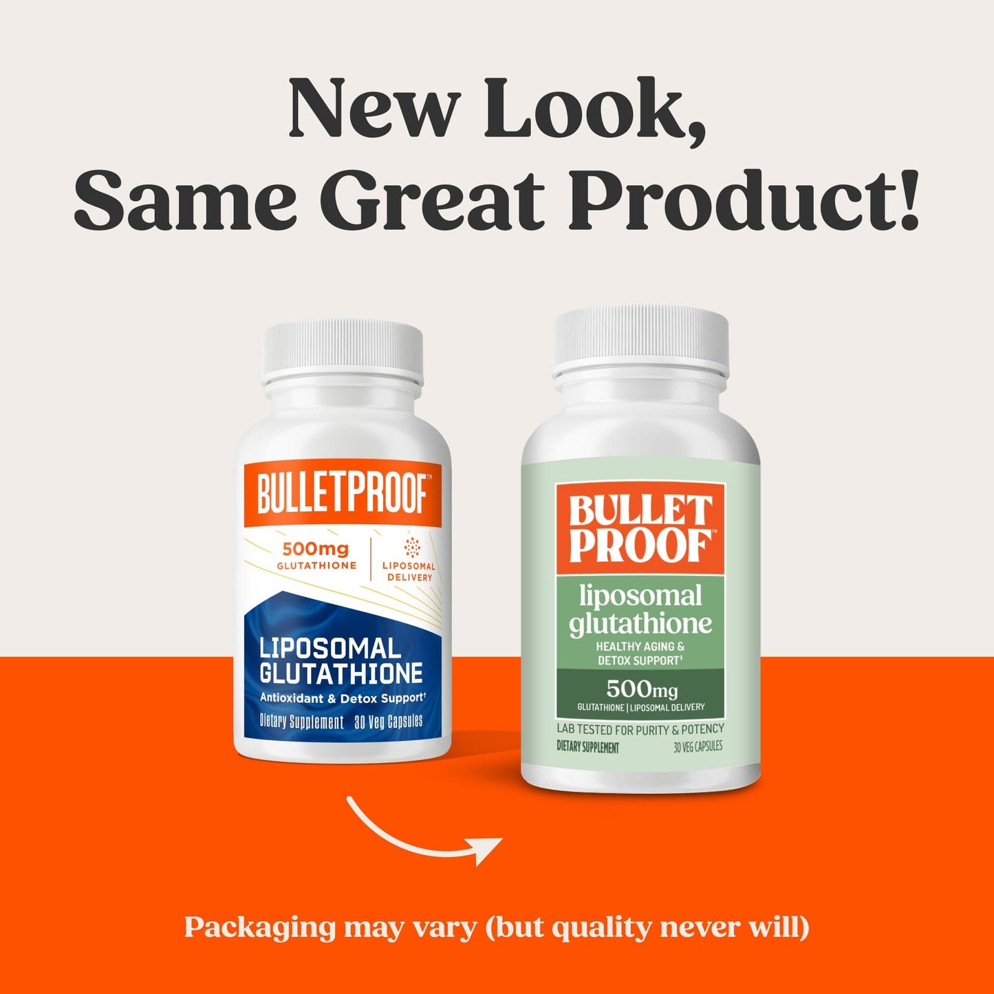Bulletproof Liposomal Glutathione Force Antioxidant Capsules, 30 Count | Immune Support & Liver Health, 30 Servings, Packaging May Vary