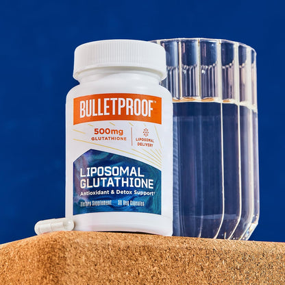 Bulletproof Liposomal Glutathione Force Antioxidant Capsules, 30 Count | Immune Support & Liver Health, 30 Servings, Packaging May Vary