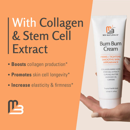 Bum Bum Cream Lemon Vanilla – 2-in-1 Cellulite & Firm Skin Lotion, 8 oz