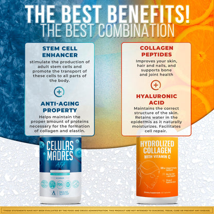 Aura Vitamin Mega Antioxidant Bundle | Hydrolyzed Collagen & AFA Stem Cell – 60 Capsules (2)