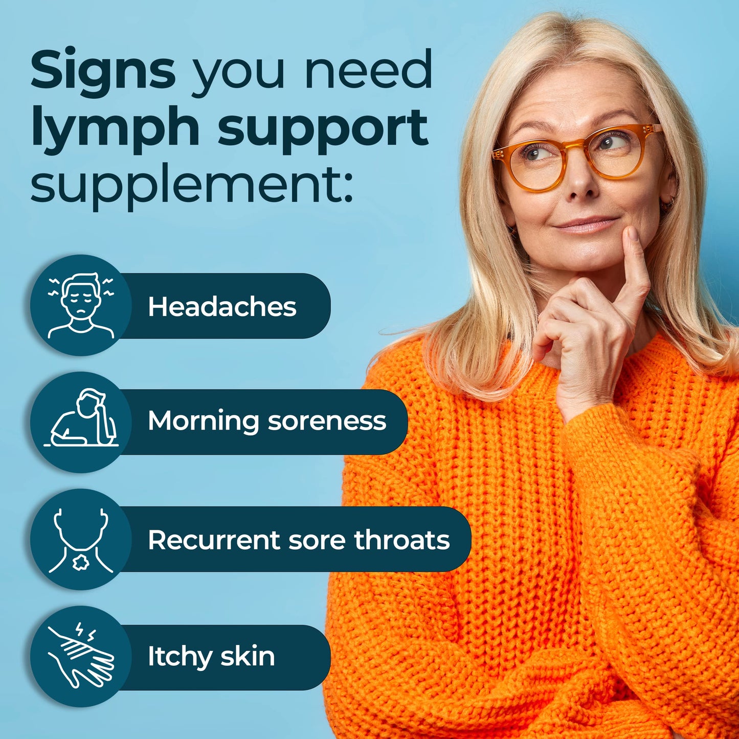 PUREHEALTH RESEARCH Lymph System Support — Lymphatic Drainage Supplement for Women & Men | 360 Capsules