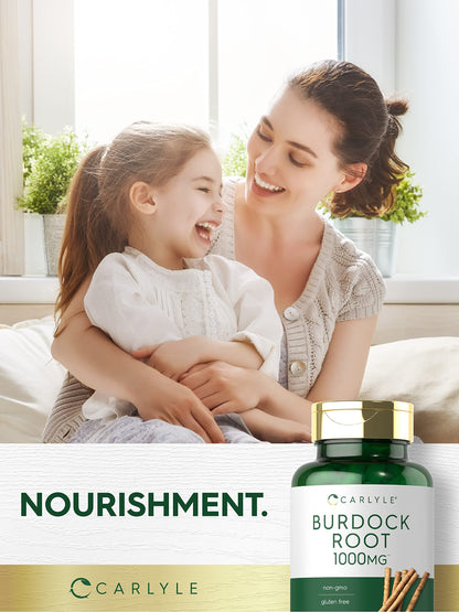 Carlyle Burdock Root 1000 mg – 200 Capsules | Non-GMO & Gluten Free