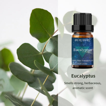 BURIBURI Jasmine & Eucalyptus Oils 2-Pack - 10ml for Diffusers