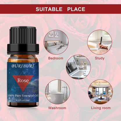 BURIBURI Rose Essential Oil 10ml – 100% Pure, Undiluted & Natural Aromatherapy
