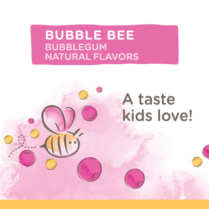 Burt's Bees Kids Toothpaste Bubble Bee Fluoride Free 4.7 oz Pack of 4 - Natural Flavor