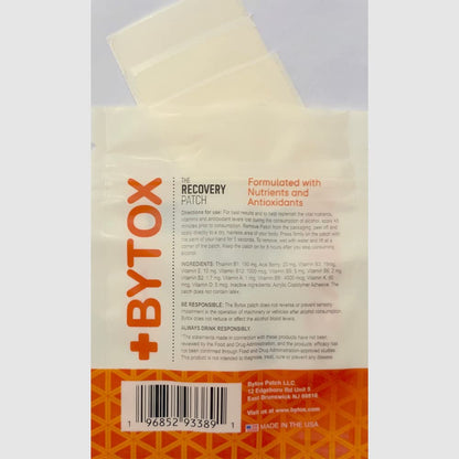 Bytox Recovery Patch 25 Pack – Pre-Night Out Vitamins & Antioxidants
