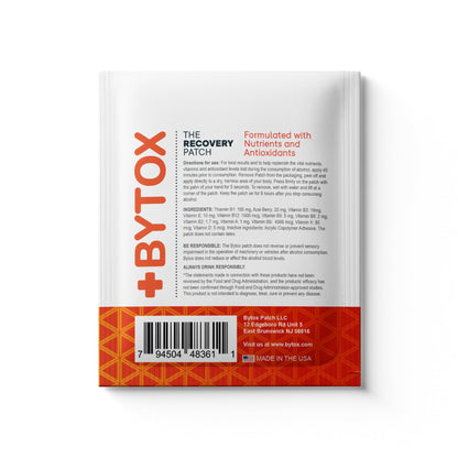 Bytox Recovery Patch 25 Pack – Pre-Night Out Vitamins & Antioxidants