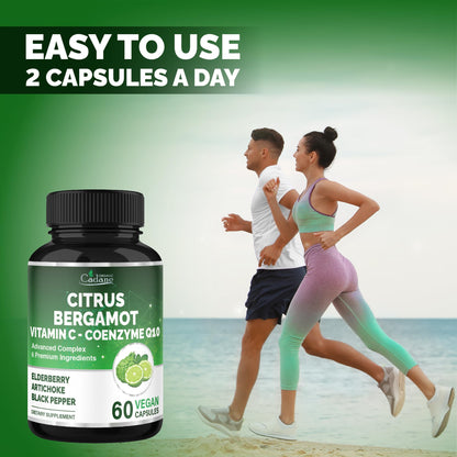 Cadane Citrus Bergamot Supplement – Heart Health & Wellness (Vitamin C, CoQ10)