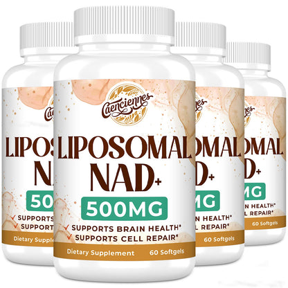 Caenciennes Liposomal NAD+ 500 mg Supplement — True NAD+, Superior Absorption, 240 Servings
