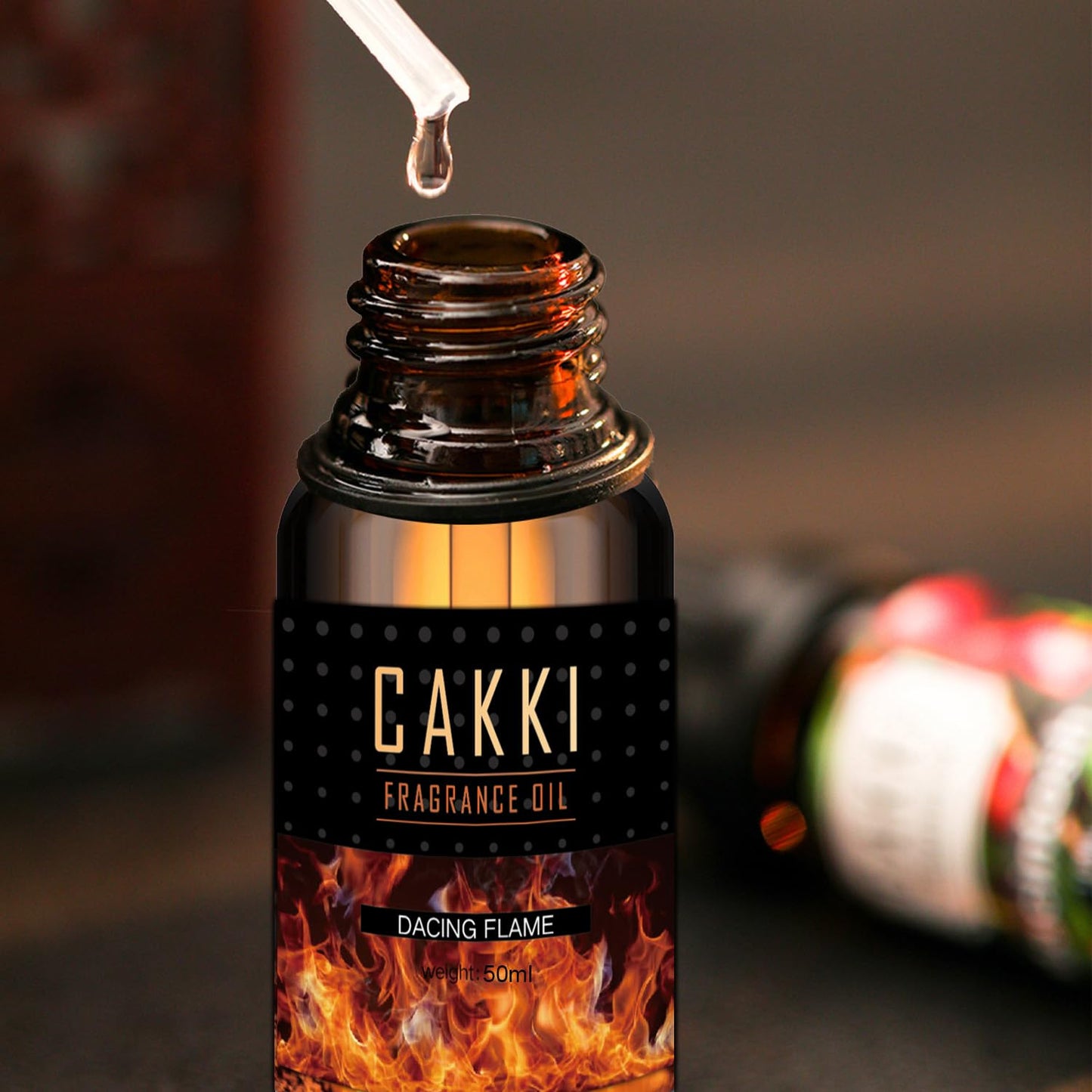 CAKKI Scent-Dancing Flame Diffuser Oil 50ml - Essential Oils for Home