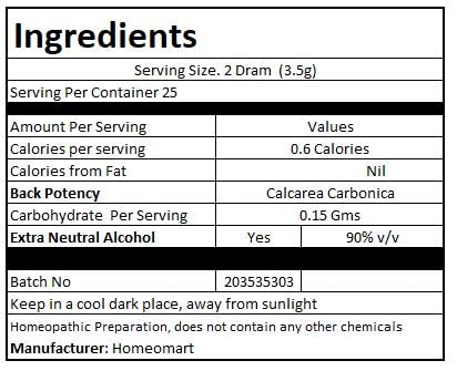 Calcarea Carbonica Homeopathy Pellets 6C Potency – Pack of 3 | Homeomart