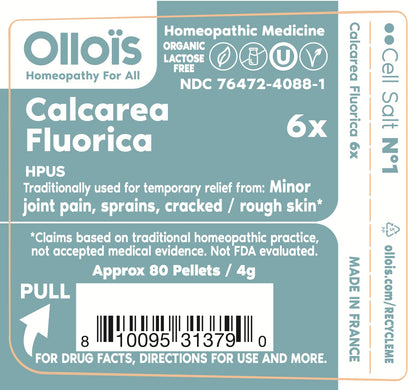 Calcarea Fluorica – OLLOIS Organic & Vegan Cell Salt #1 (Pack of 2)