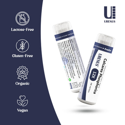 Calcarea Phosphorica 12X (Calc Phos) Homeopathic Remedy – 140 Pellets – EaseCap – Lactose-Free