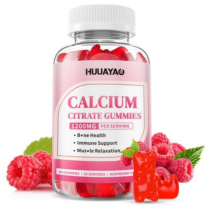 Calcium Citrate Gummies 1200mg – 60 Count | Adults & Kids