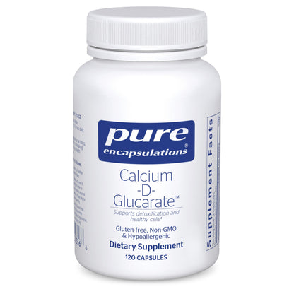 Pure Encapsulations Calcium-D-Glucarate | Support Cellular Health in Liver, Lungs, Breast & Colon (120 Capsules)