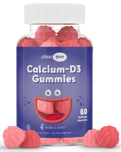 Calcium + D3 Gummy – Chewable Bone Support (Kosher) – 60 Count
