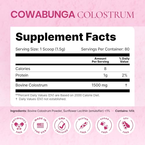 SonoHealth Cowabunga Colostrum – Premium Colostrum Powder for Immune & Gut Health (Kosher & Halal Certified)
