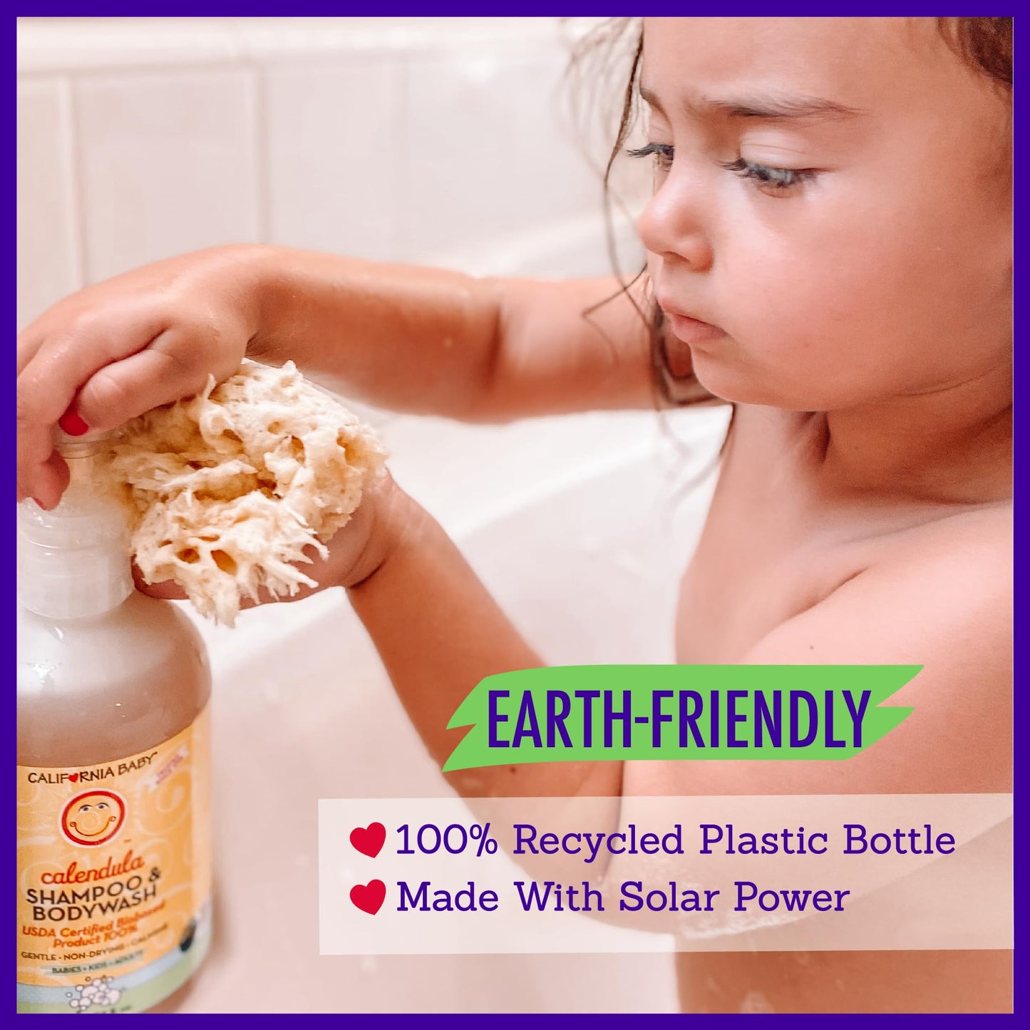California Baby Calendula Baby Shampoo + Wash 2-Pack – Plant-Based, Hypoallergenic