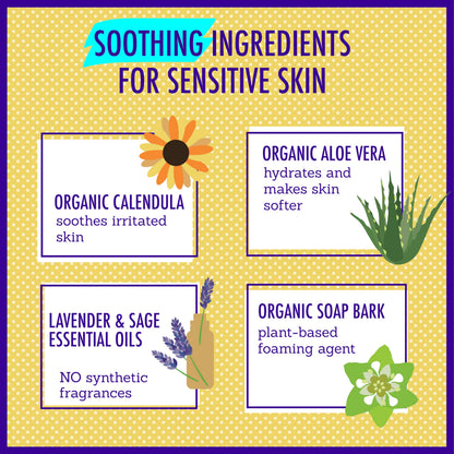 California Baby Calming Baby Shampoo + Body Wash – 100% Plant-Based, Lavender, Hypoallergenic