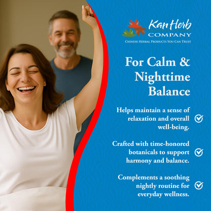 Kan Herbs Zizyphus Sleep Formula – Nighttime Balance & Relaxation | 120 Tablets